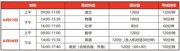 2023年江蘇中考時間,江蘇中考時間各科具體時間安排表